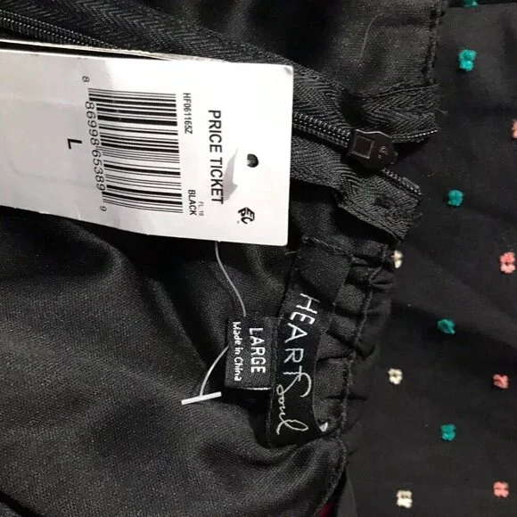 HEART SOUL Colorful Polka Dot Cotton Dress NWT L - Picture 10 of 15